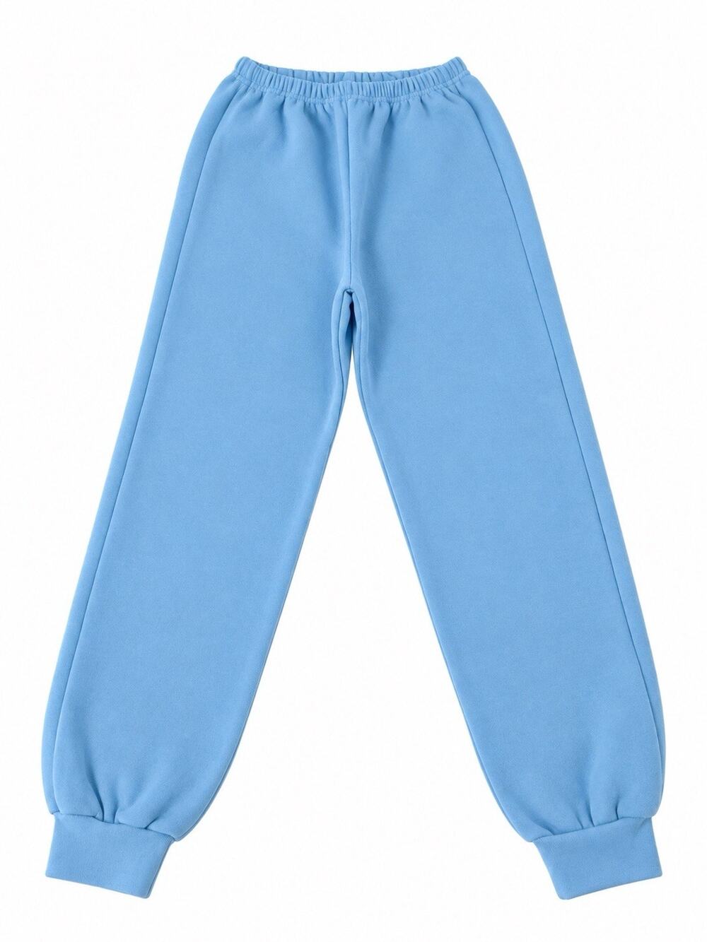Women’s Small Light Blue Sweatpants Joggers Elastic Waist Cuffed Fleece Pants